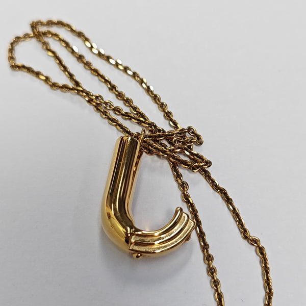 LV & ME Brass Gold Necklace