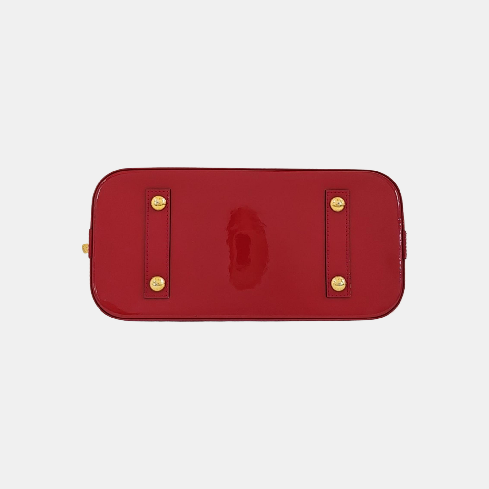 ALMA PM Monogram Patent Leather Red