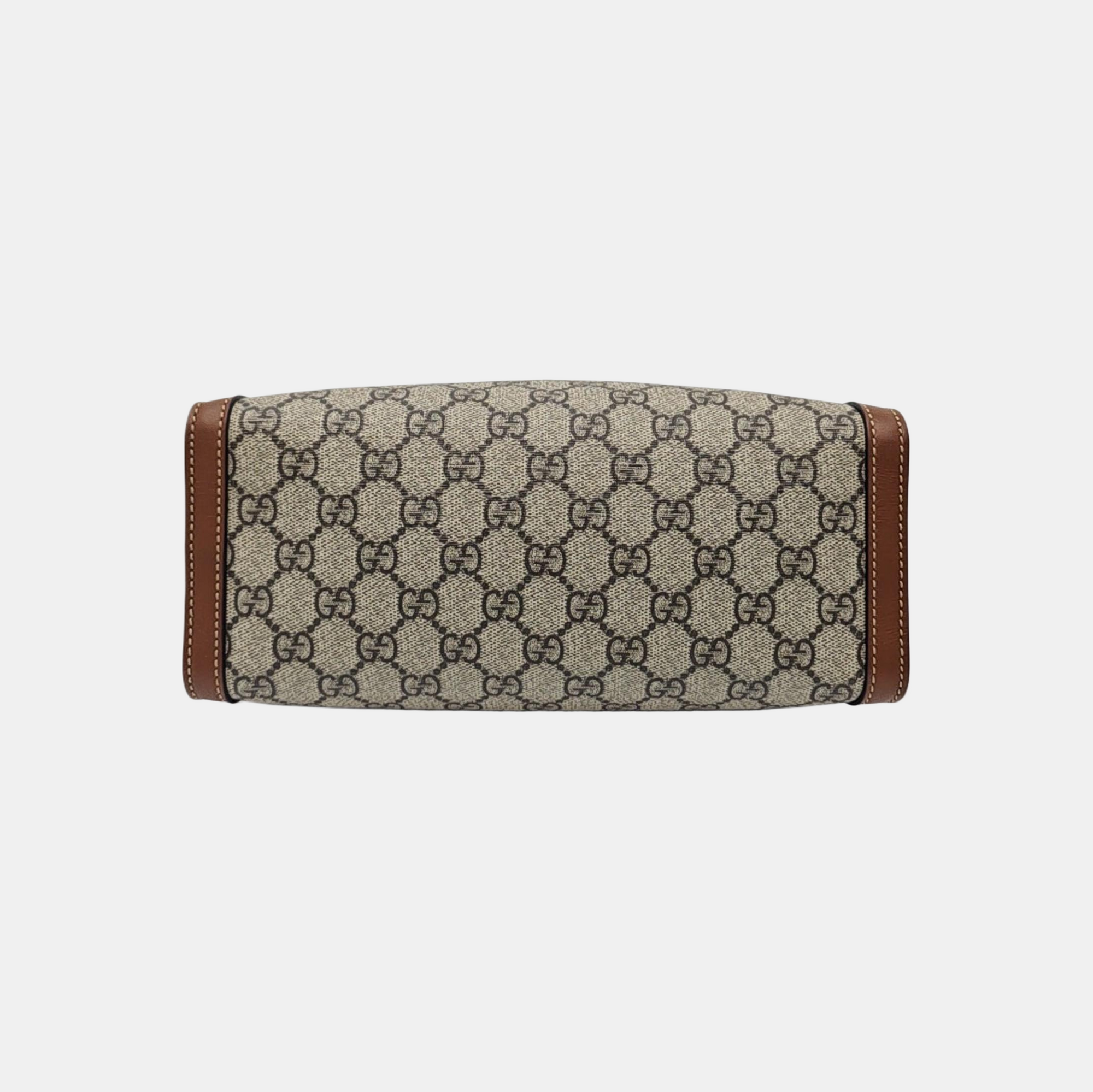 Padlock Small Monogram Coated Canvas Beige