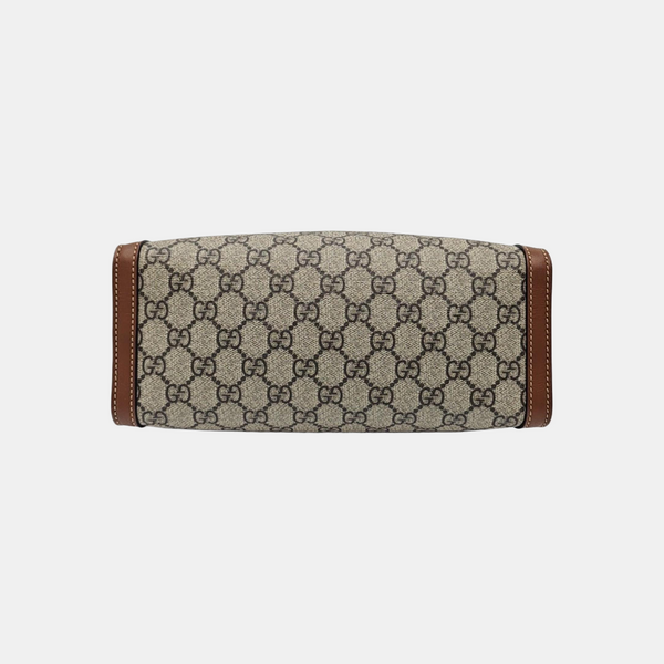 Padlock Small Monogram Coated Canvas Beige