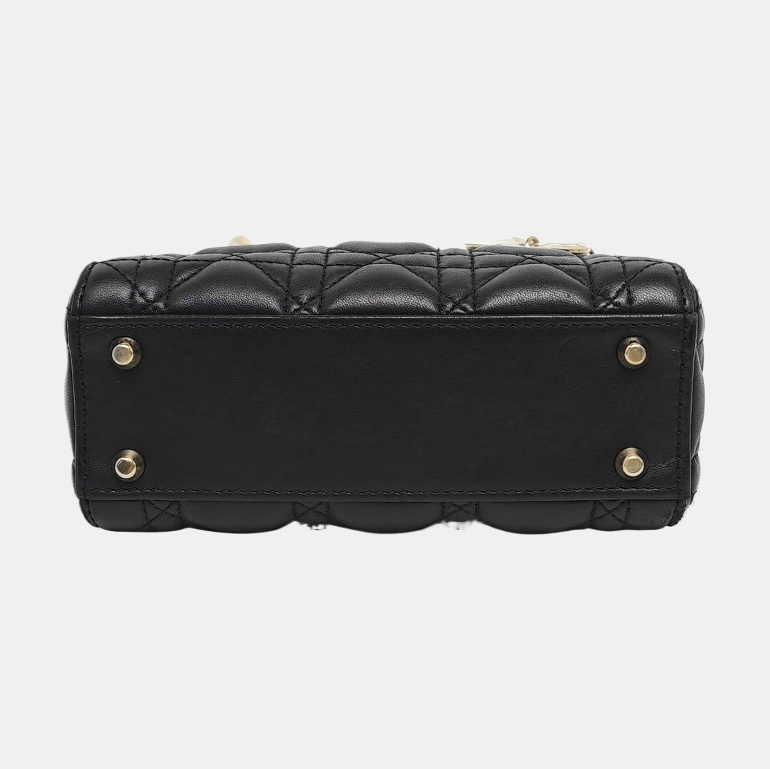 Lady Dior Mini Cannage Piel de cordero Negro