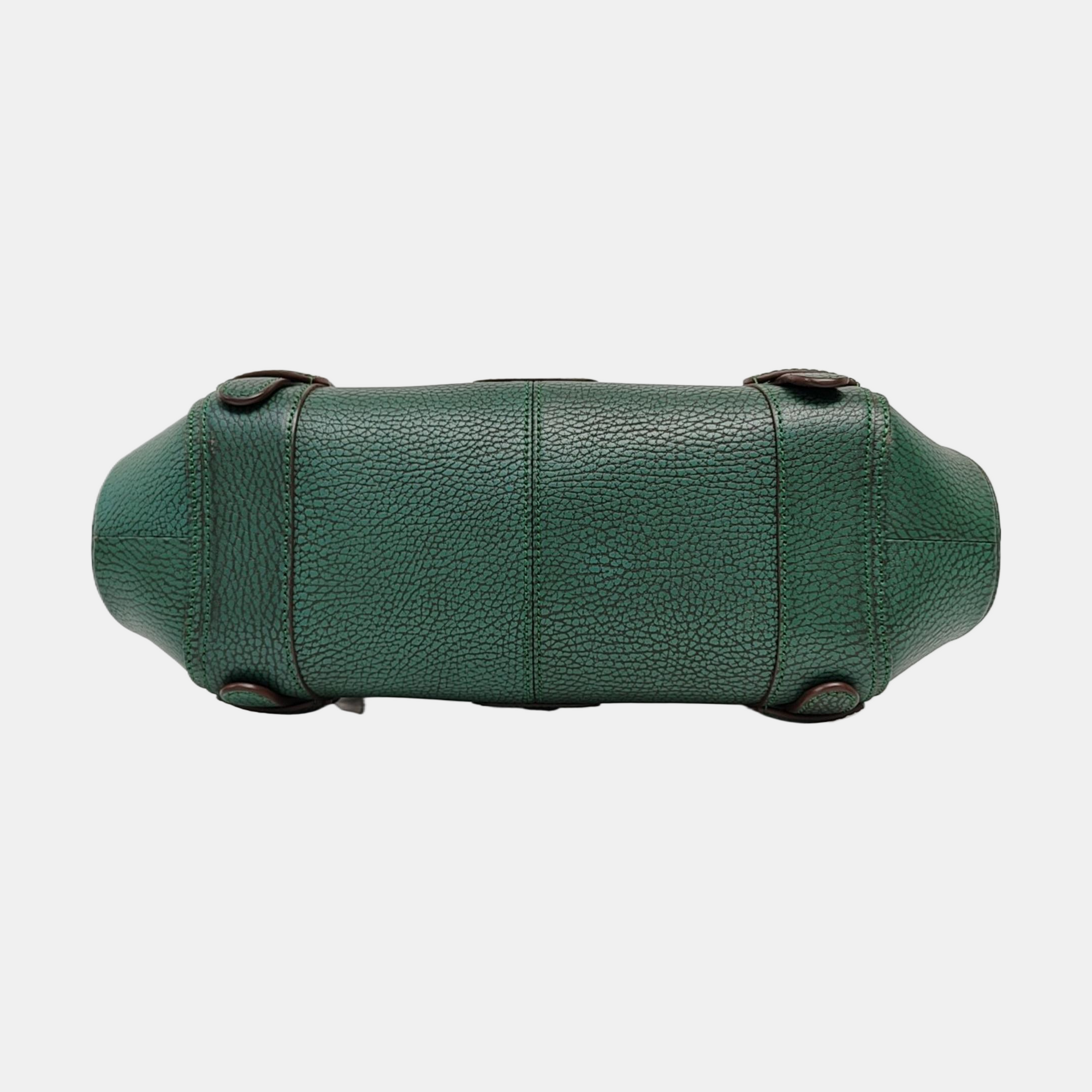 Calfskin Top Handle Bag Green