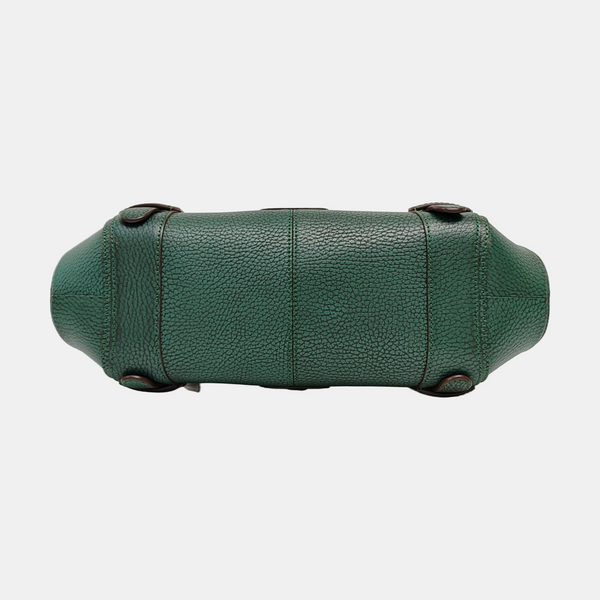 Calfskin Top Handle Bag Green