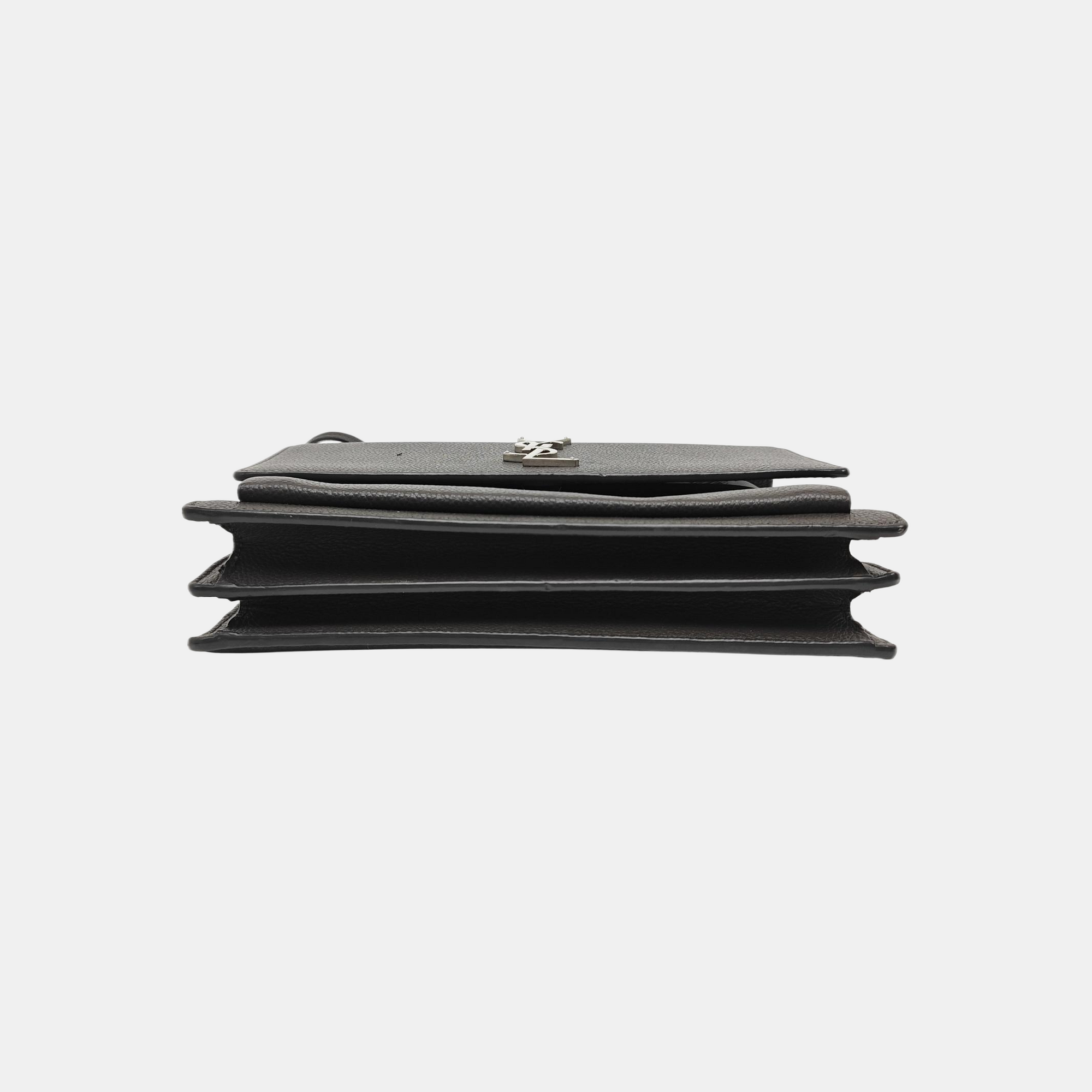 SUNSET Medium Calfskin Gray