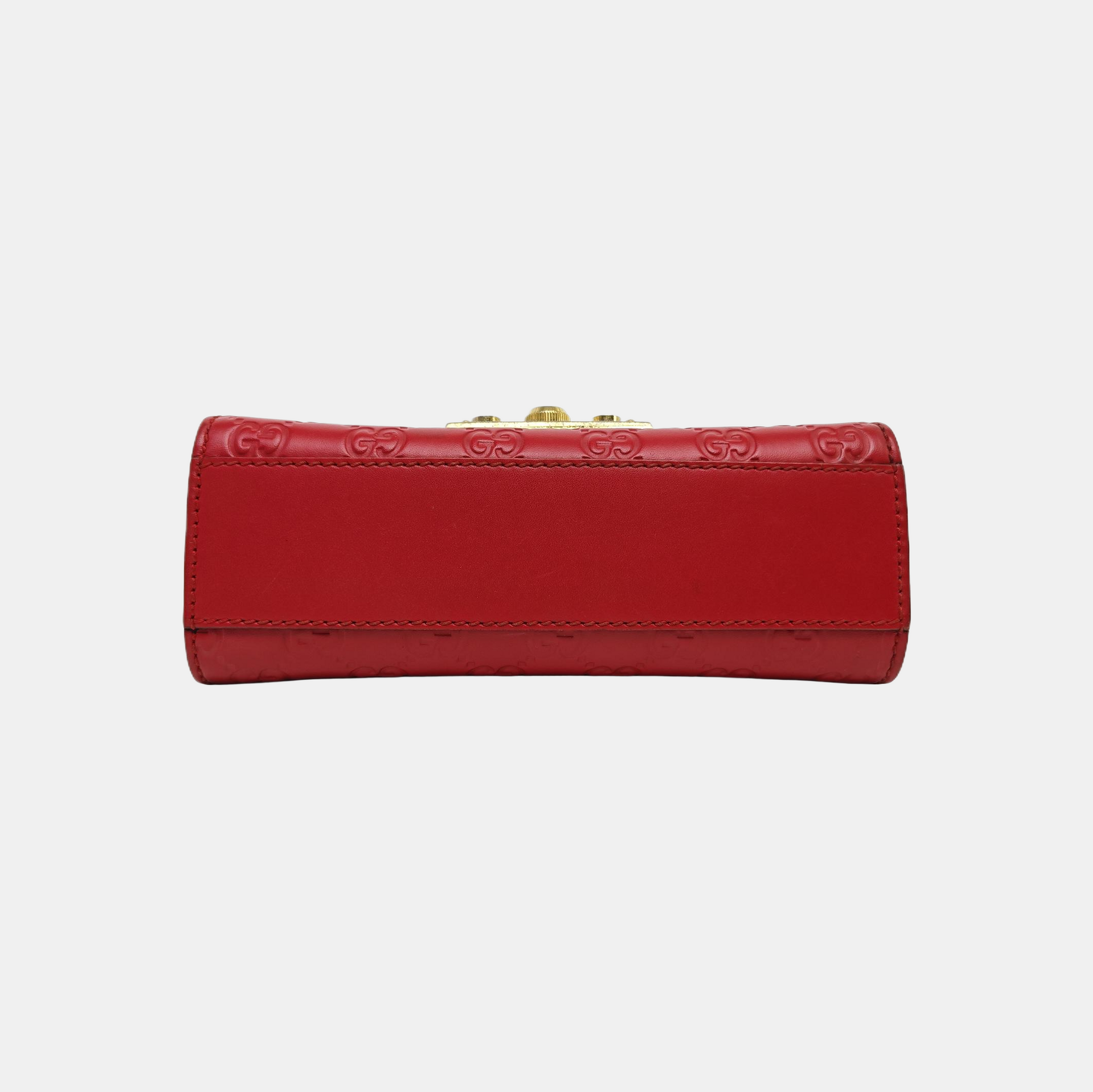 Padlock Small Monogram Calfskin Red