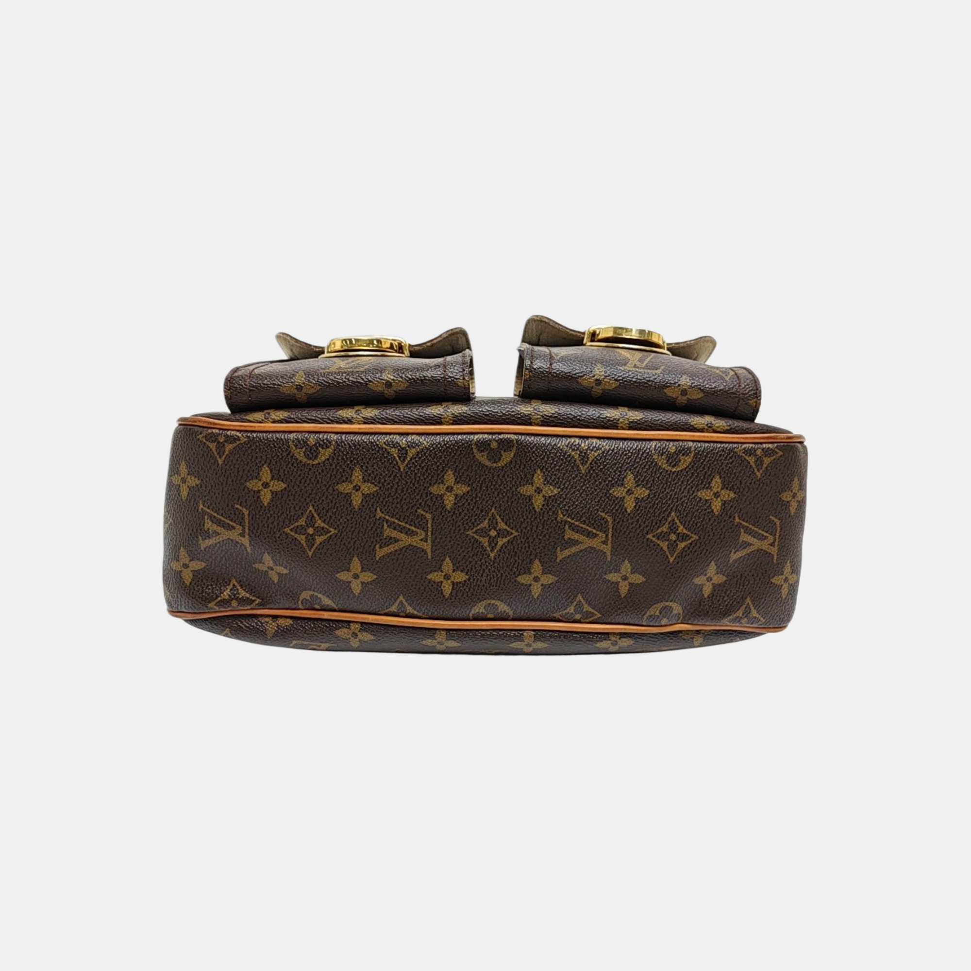HUDSON GM Monogram Coated Canvas Brown