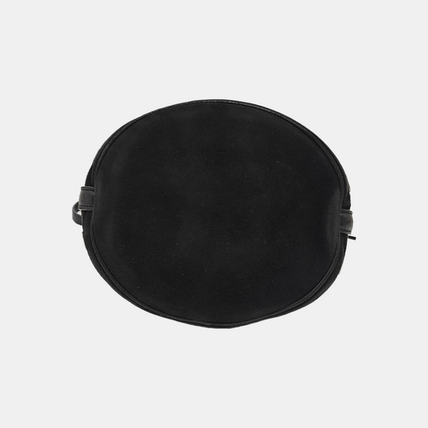 Suede Bucket Bag Black