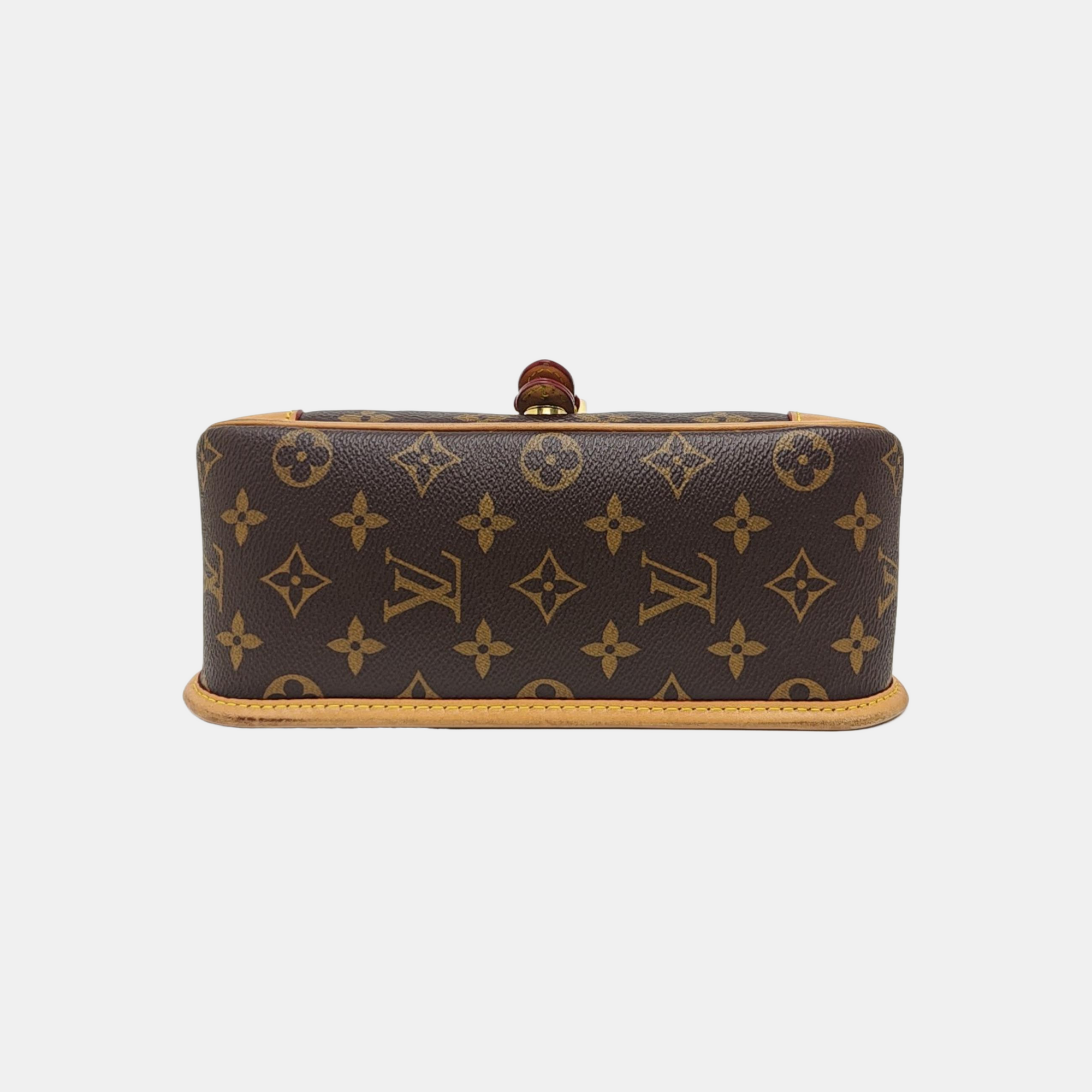 DIANE Monogram Coated Canvas Brown