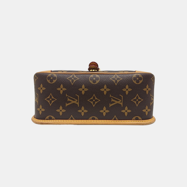 DIANE Monogram Coated Canvas Brown