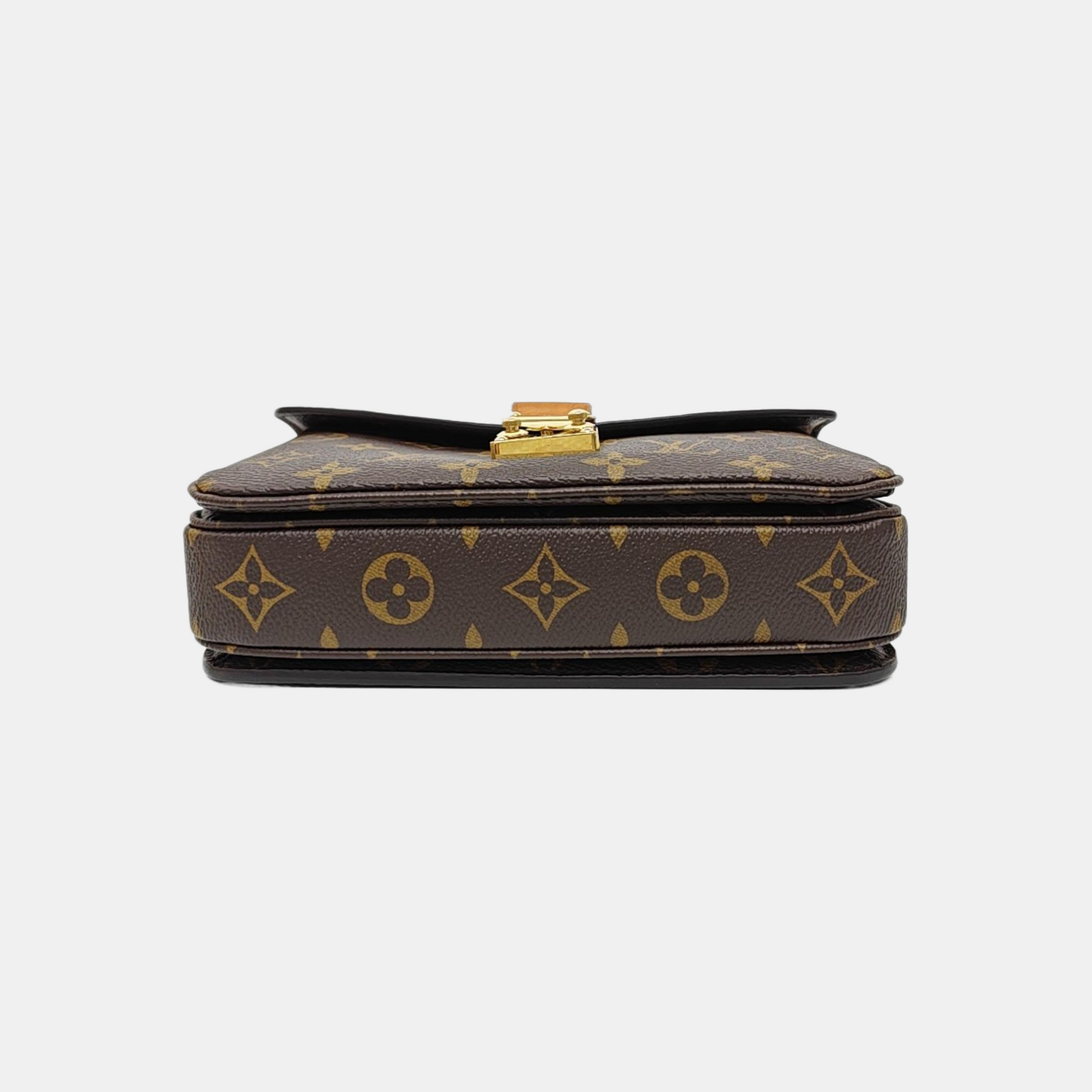 MÉTIS EAST WEST Monogram Coated Canvas Brown
