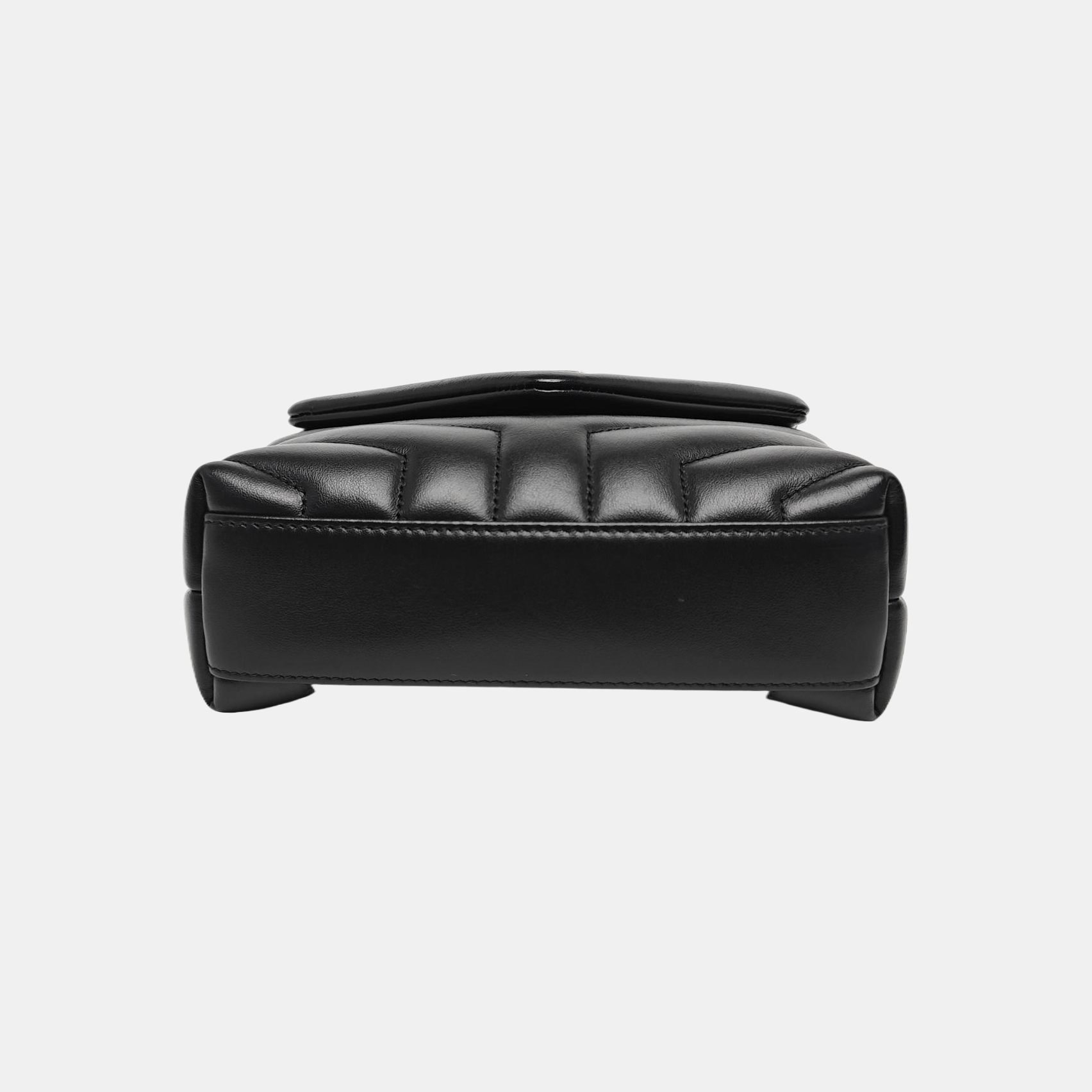 LOULOU Extra Small Chevron Calfskin Black