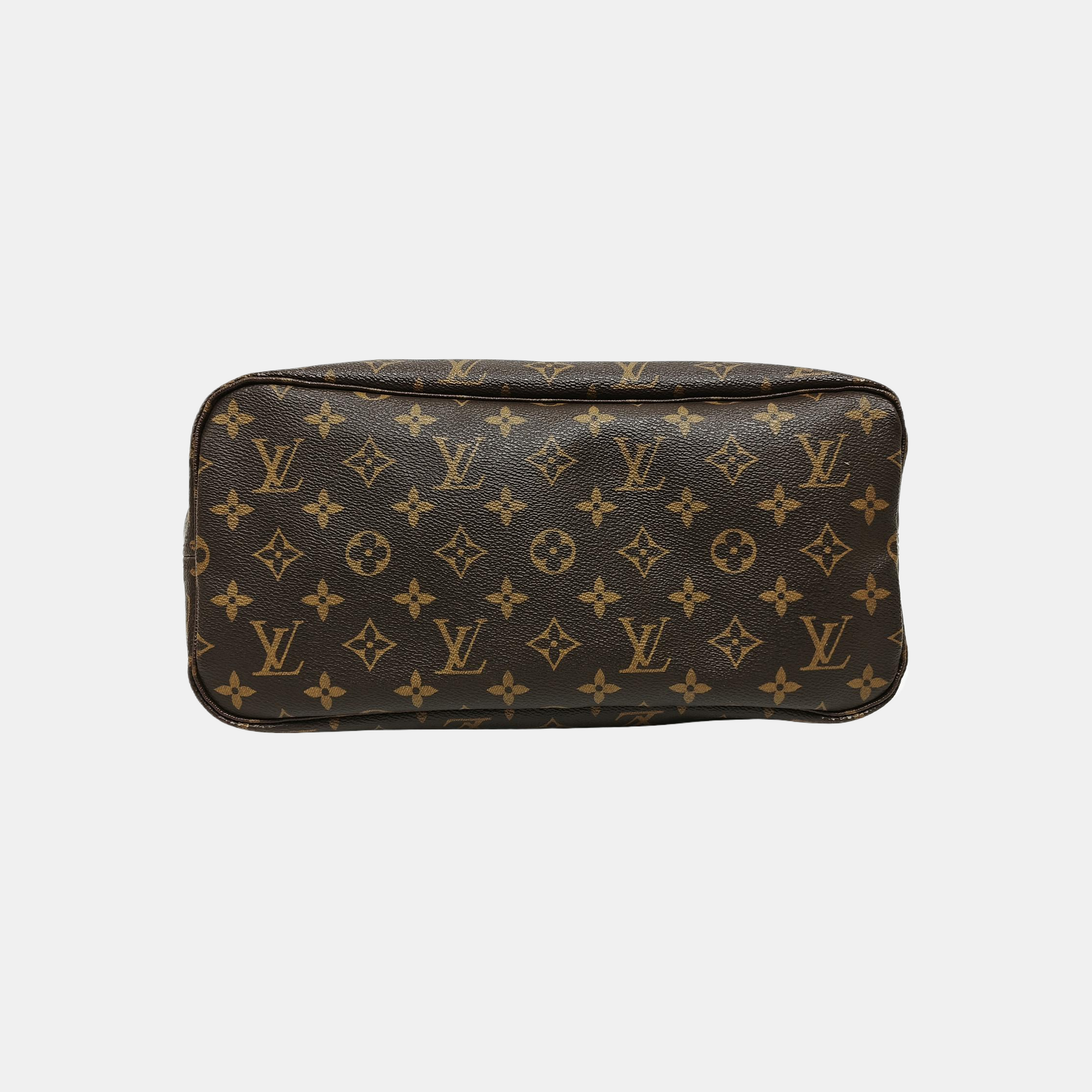 NEVERFULL MM Monogram Coated Canvas Brown