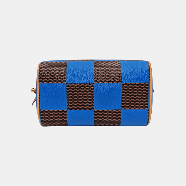 SPEEDY Super Mini Damier Coated Canvas Blue