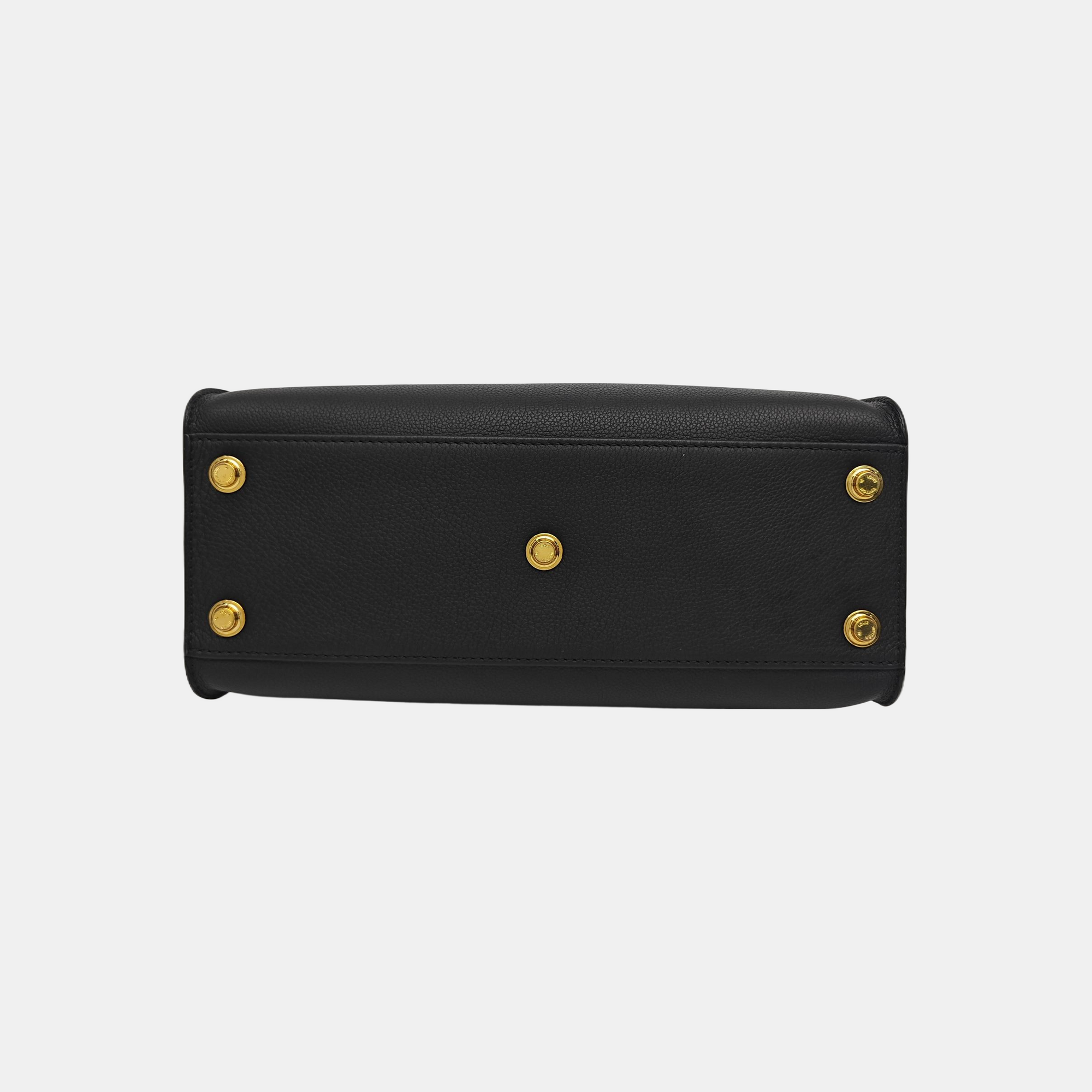 ON MY SIDE MM Monogram Calfskin Black