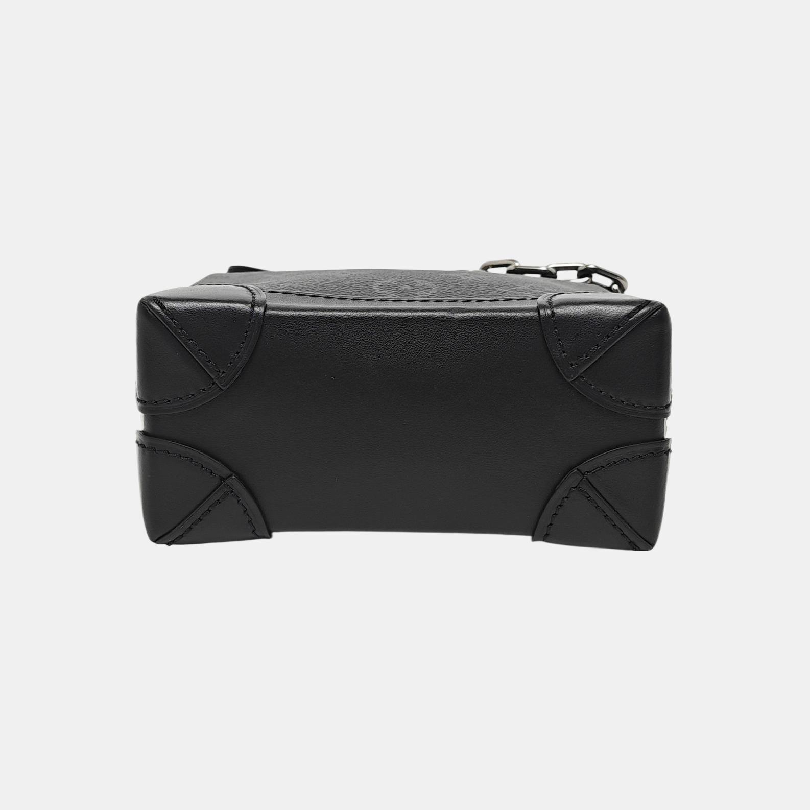 STEAMER Extra Small Monogram Coated Canvas Black