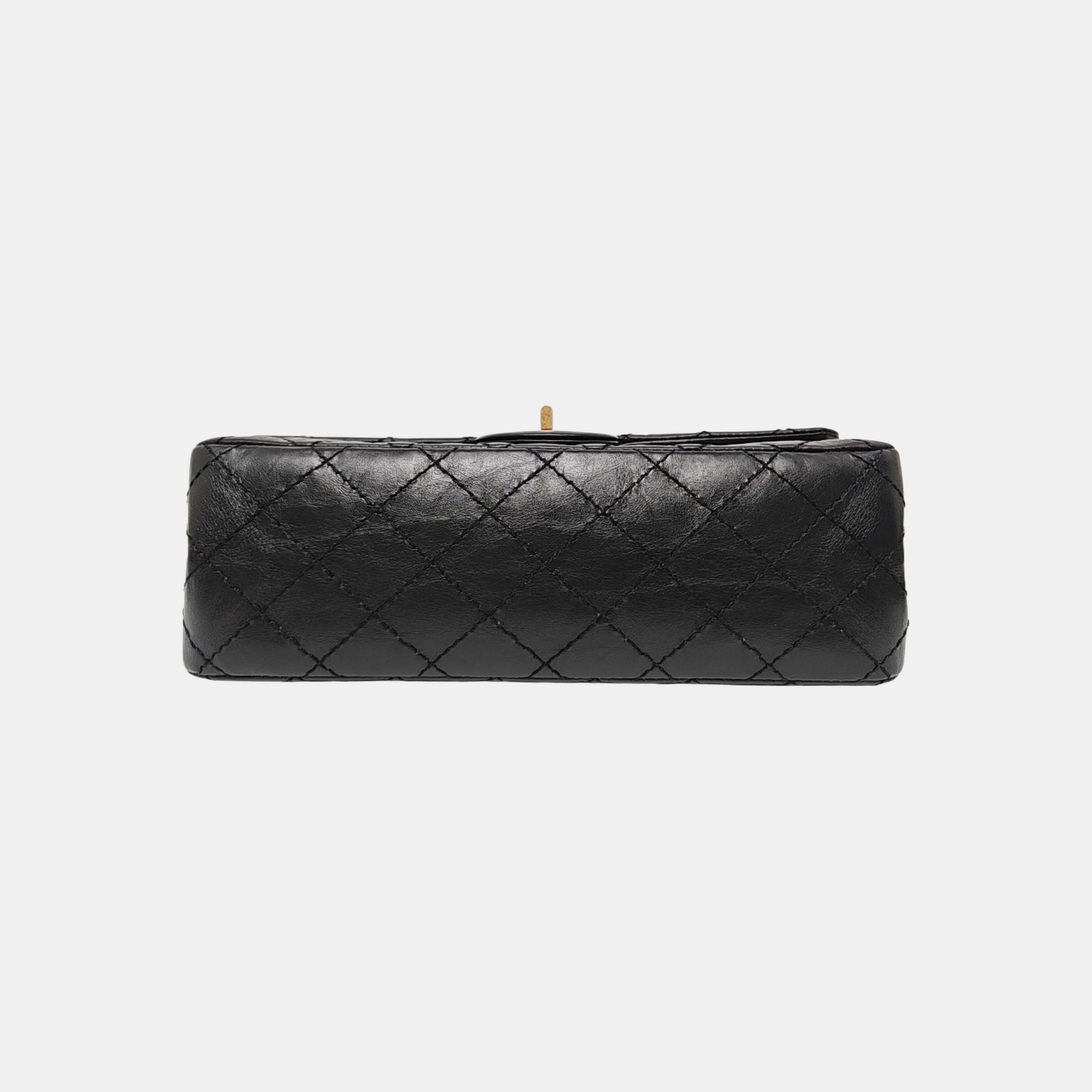 2.55 225 (small) Quilted Calfskin Black