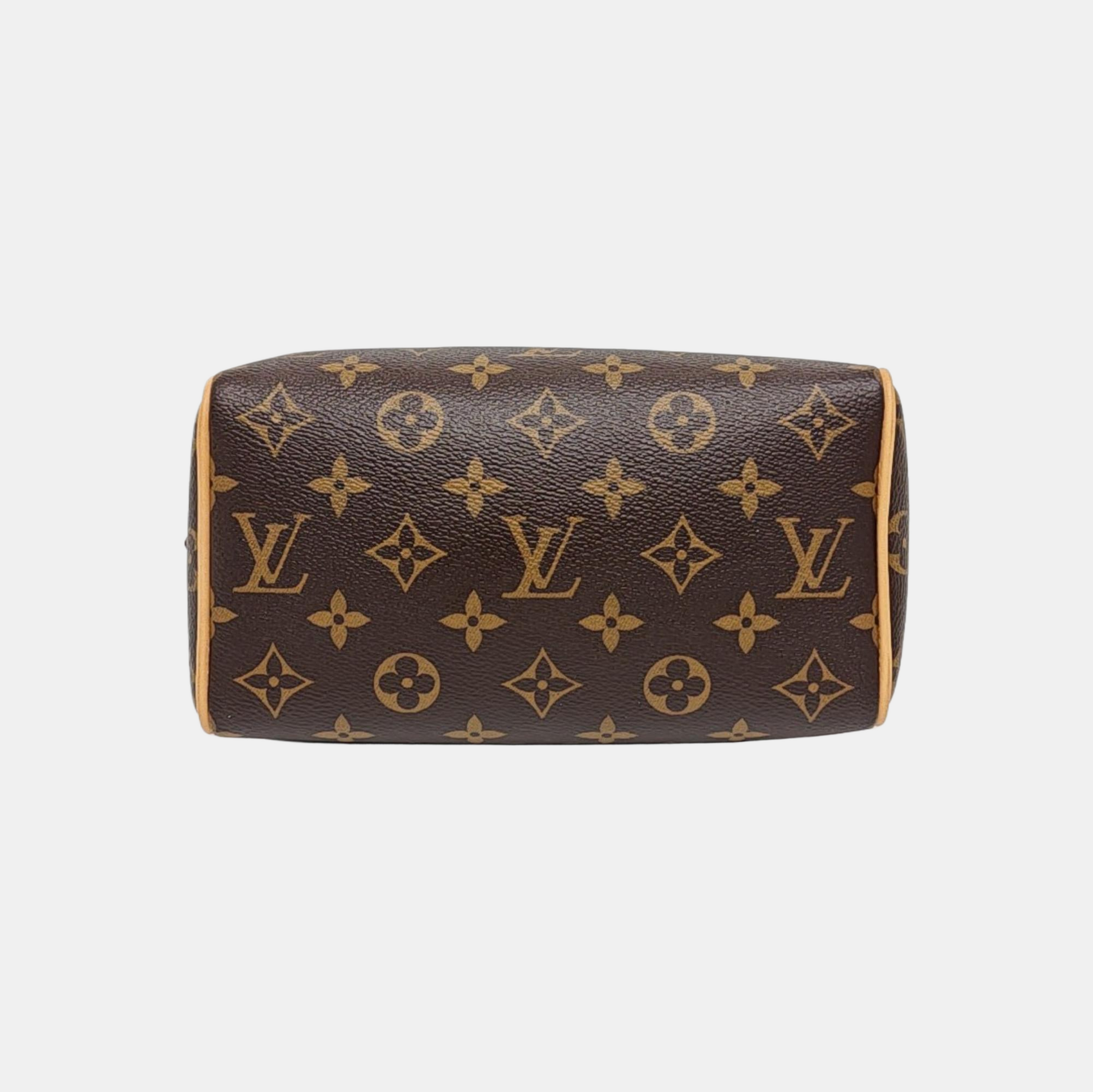 SPEEDY 20 Monogram Coated Canvas Brown
