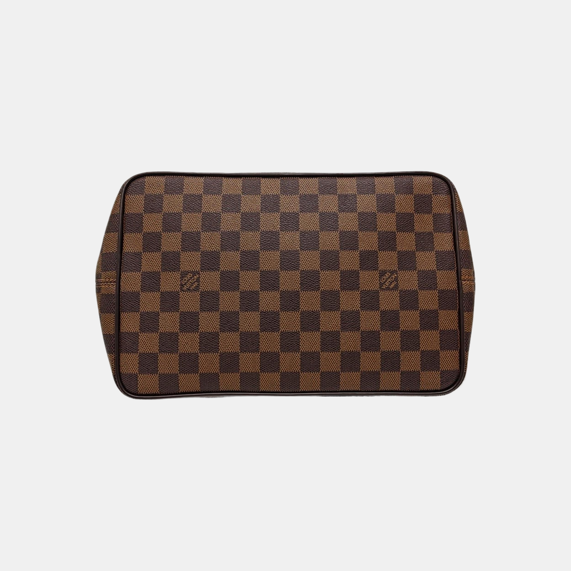 BERGAMO MM Damier Ebene Coated Canvas Brown