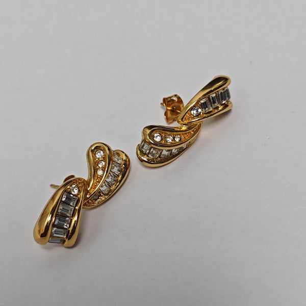 Metal Gold Stud Earrings