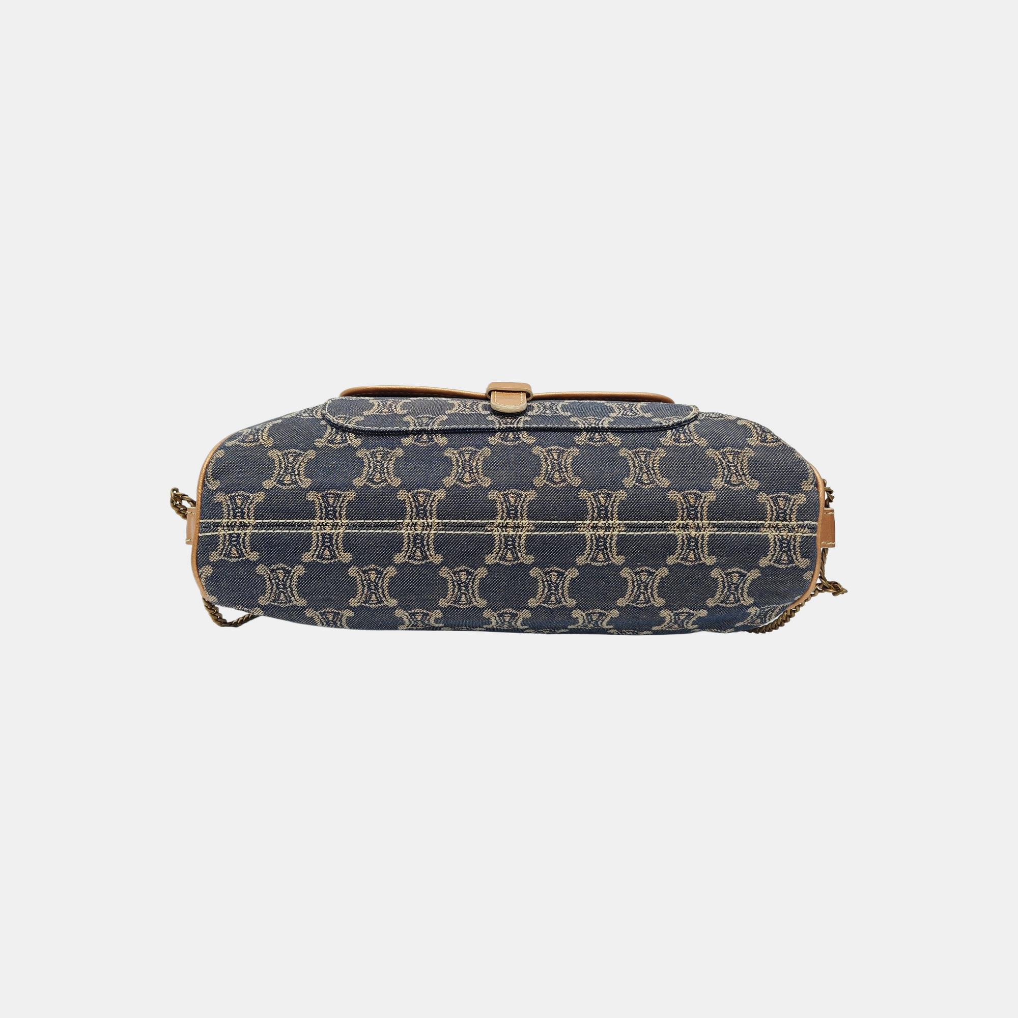 Canvas Top Handle Bag Blue