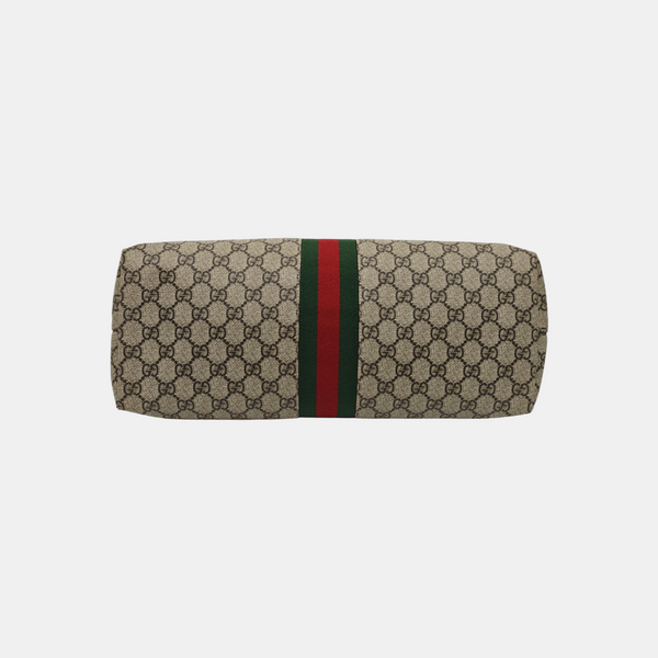 Ophidia Medium Monogram Coated Canvas Beige