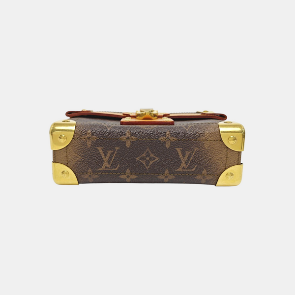TRUNK Monogram Coated Canvas Brown