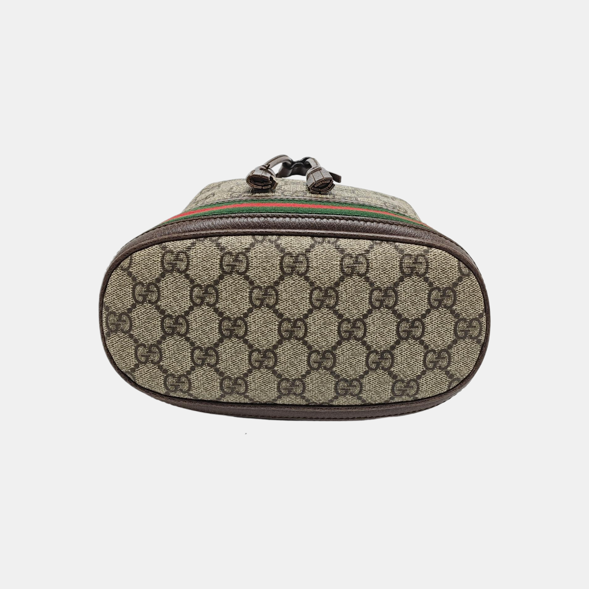 Ophidia Small Monogram Coated Canvas Beige