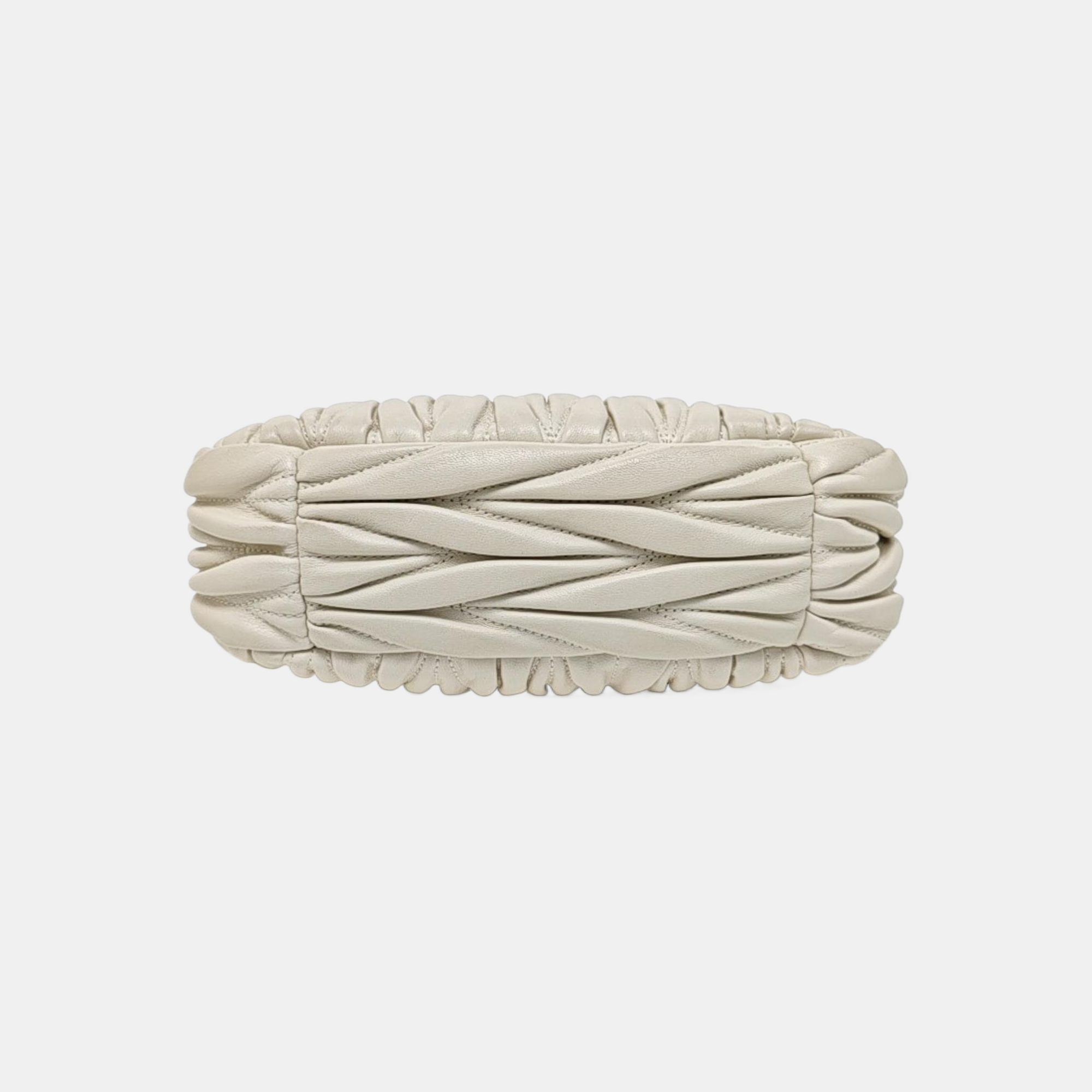 Wander Matelassé Small Quilted Lambskin White