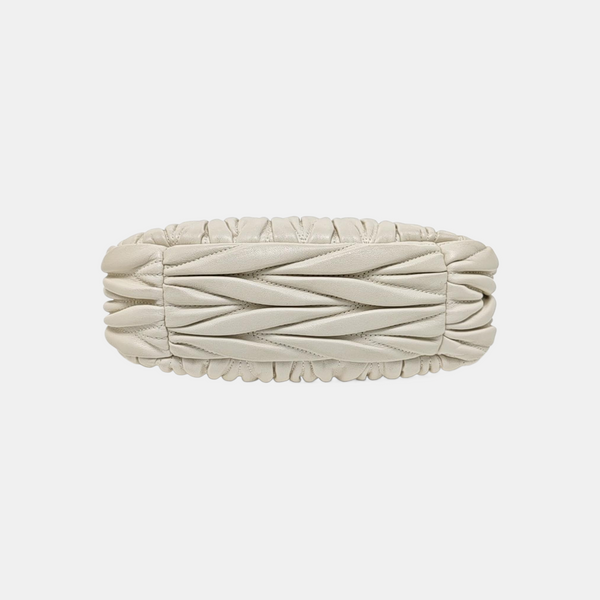 Wander Matelassé Small Quilted Lambskin White