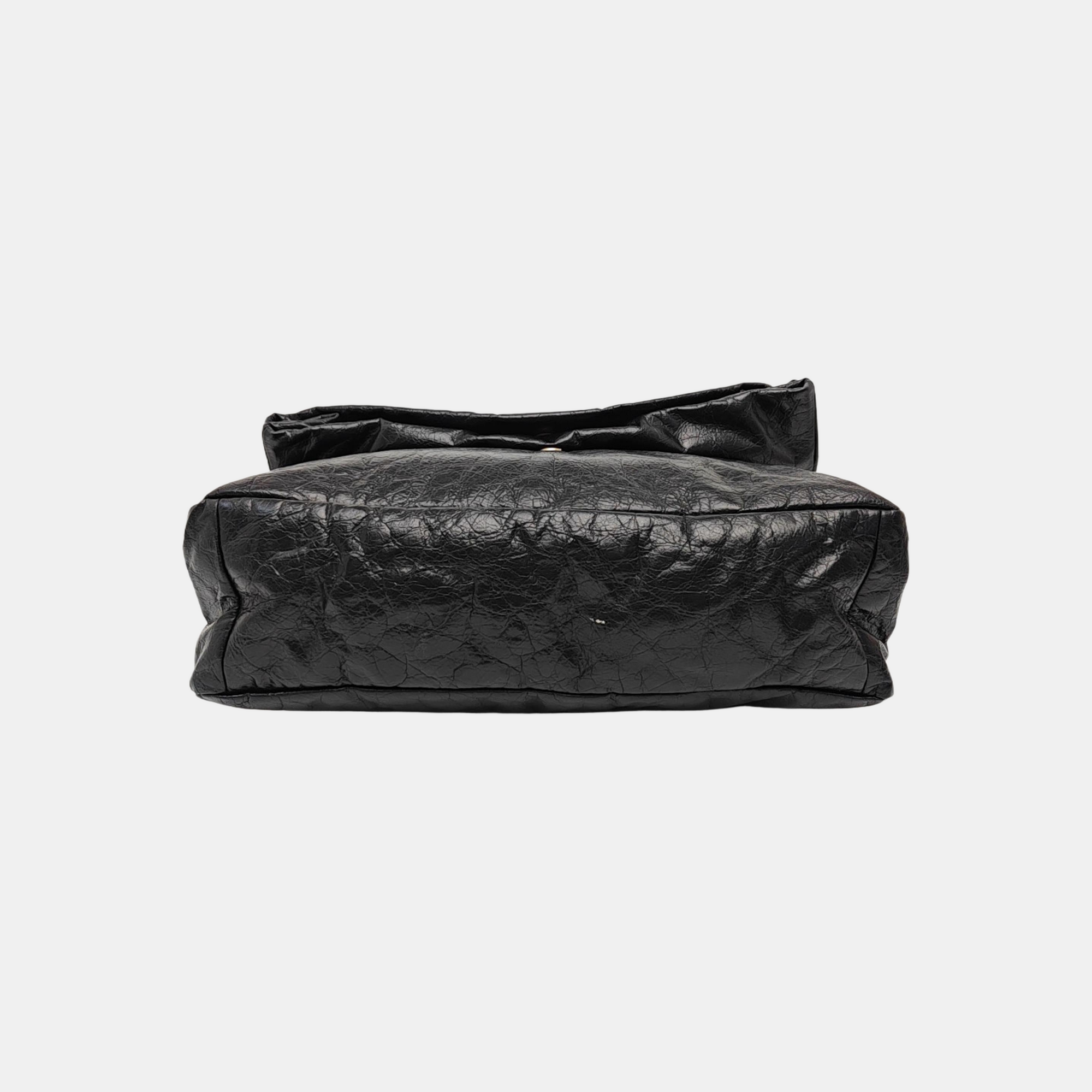 Monaco Large Calfskin Black