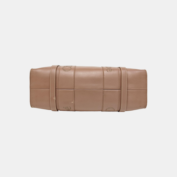 Woody Large Quilted Calfskin Beige