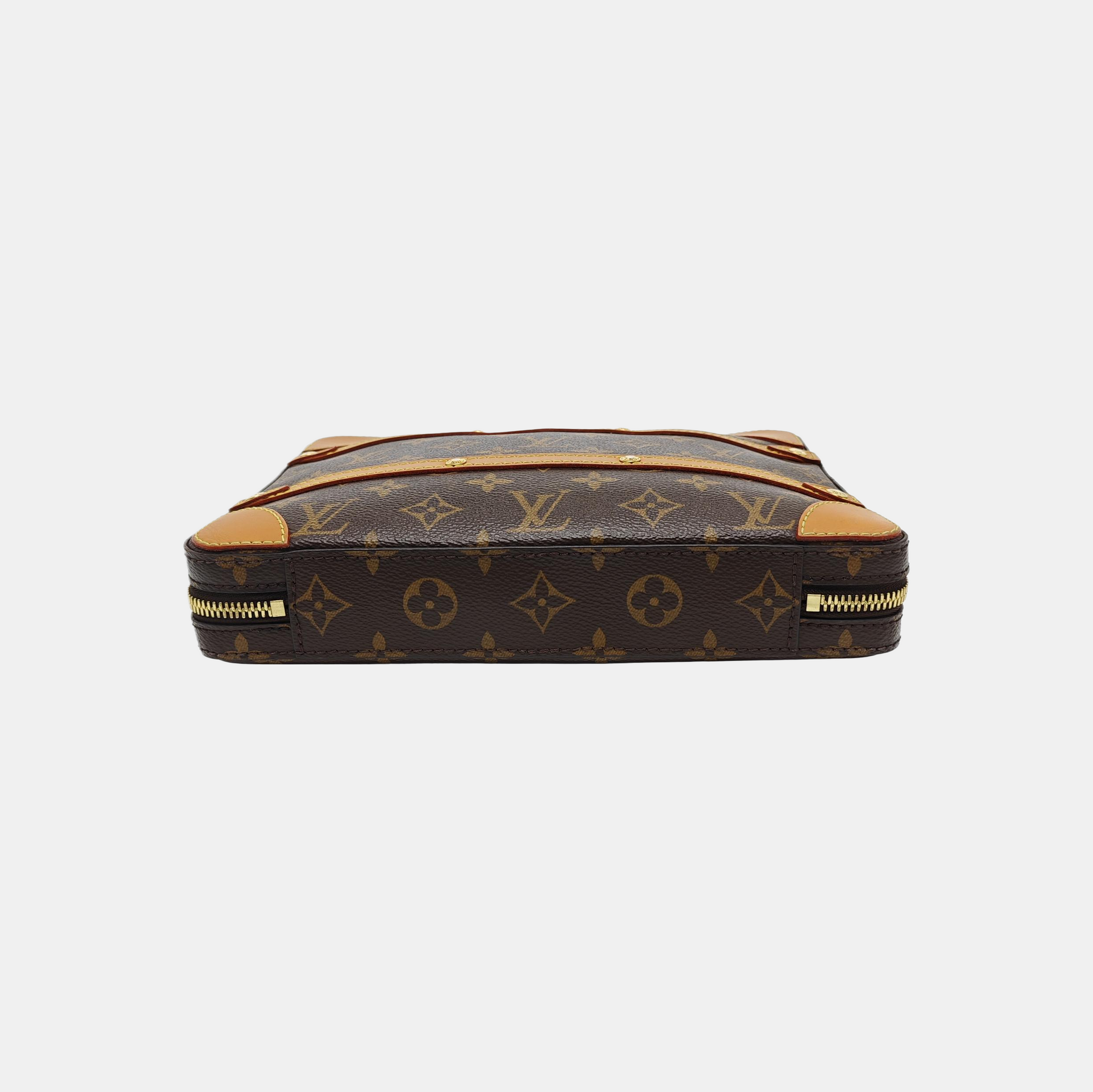 SOFT TRUNK PM Monogram Coated Canvas Brown