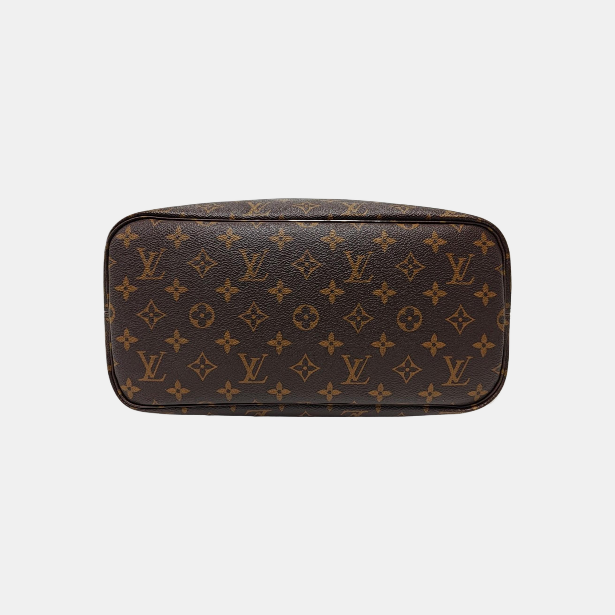 NEVERFULL MM Monogram Coated Canvas Brown