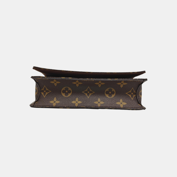 Lily Monogram Coated Canvas Brown