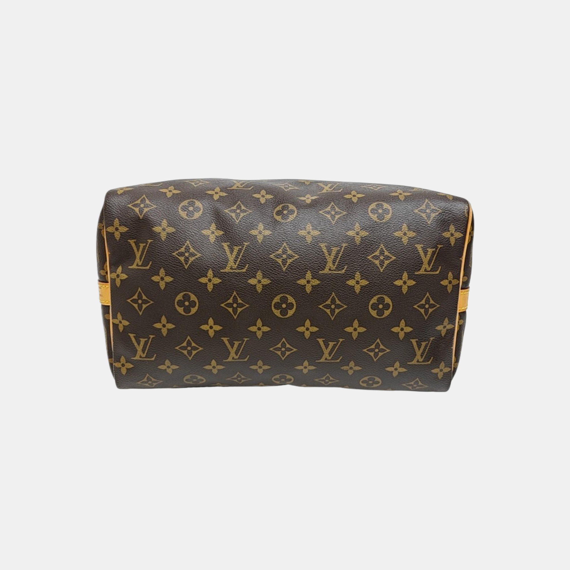 SPEEDY 30 Monogram Coated Canvas Brown