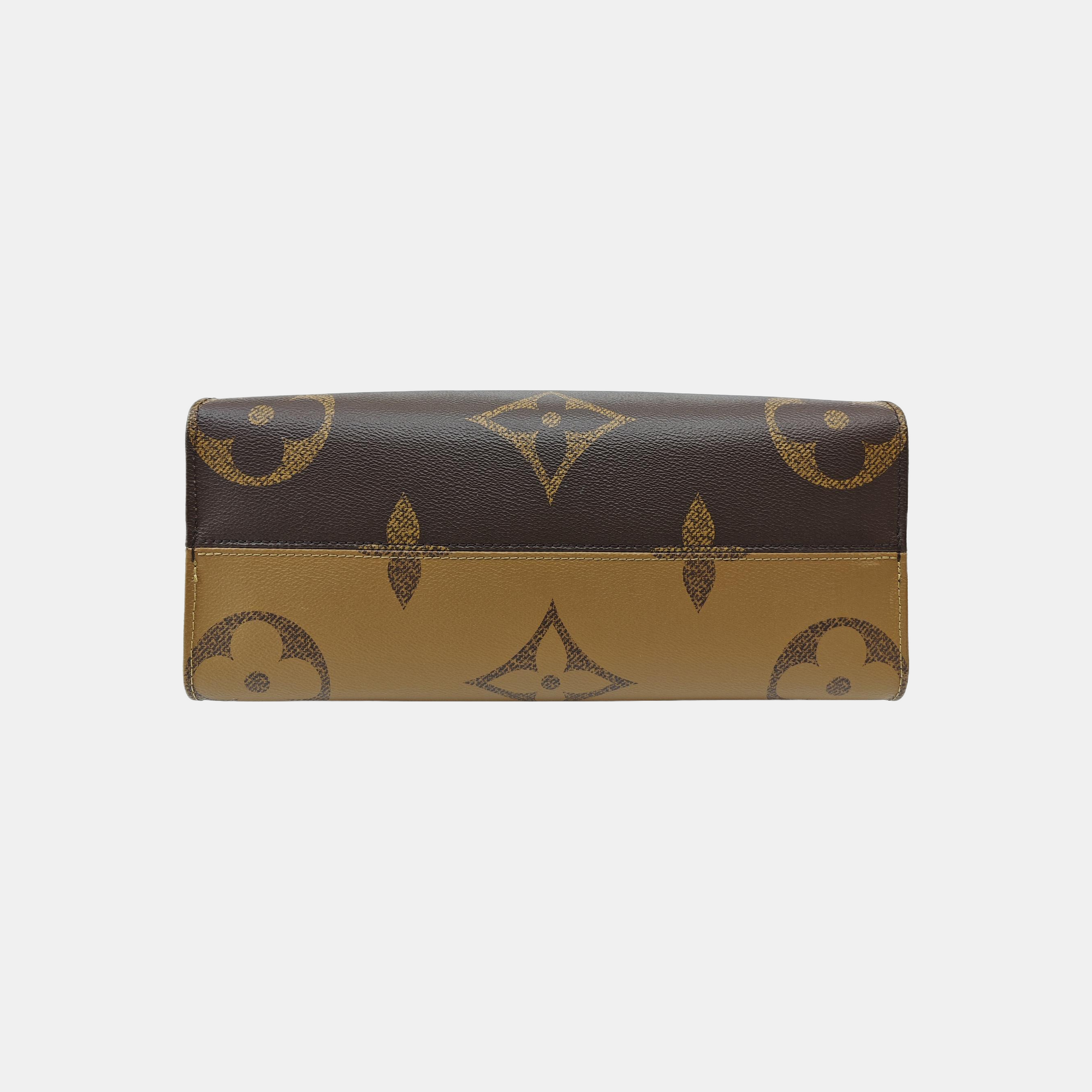 ONTHEGO MM Monogram Coated Canvas Brown