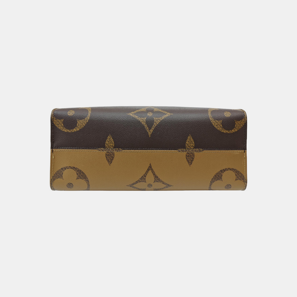 ONTHEGO MM Monogram Coated Canvas Brown