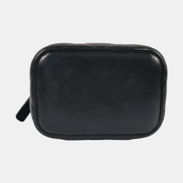 VANITY CASE Mini Quilted Calfskin Black