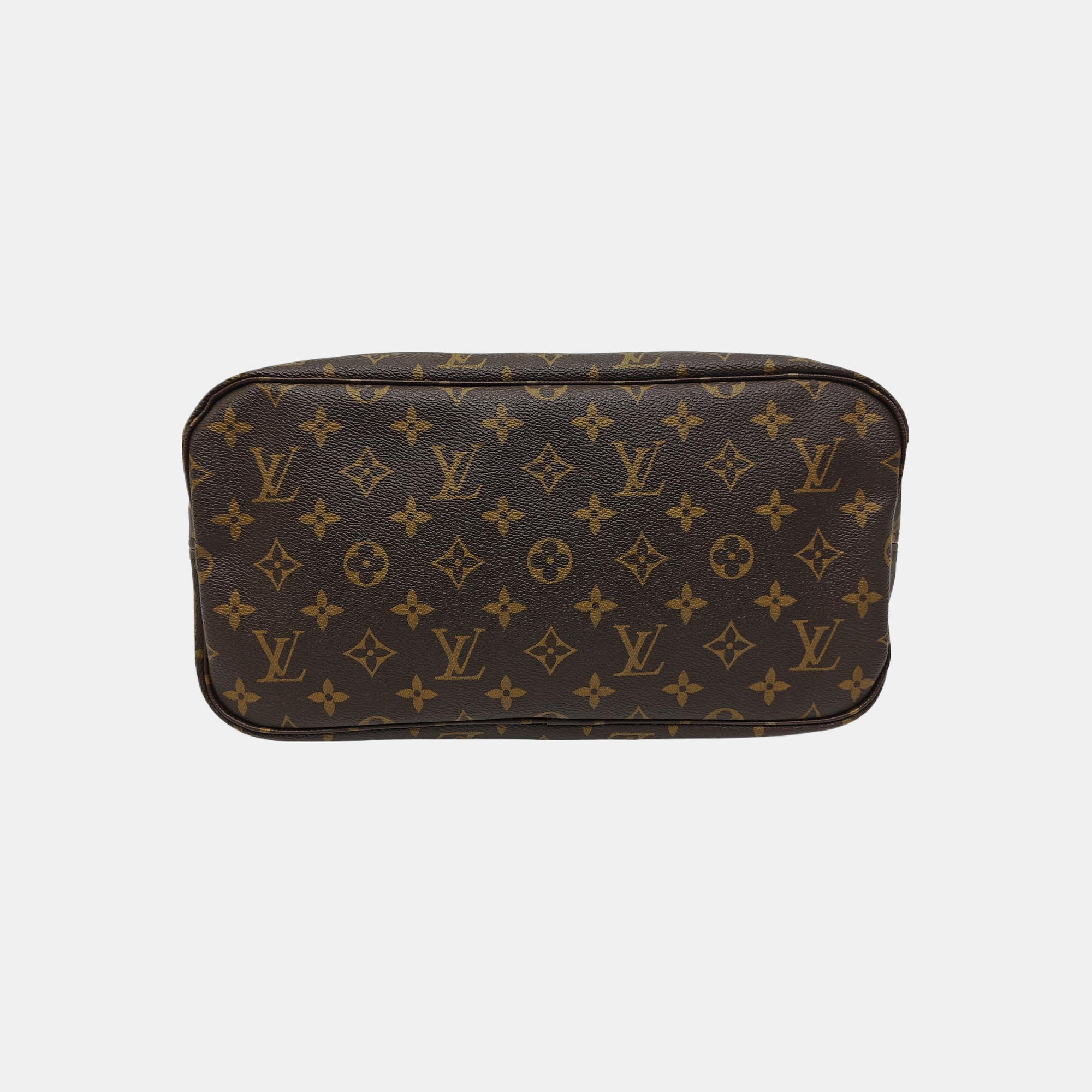 NEVERFULL MM Monogram Coated Canvas Brown