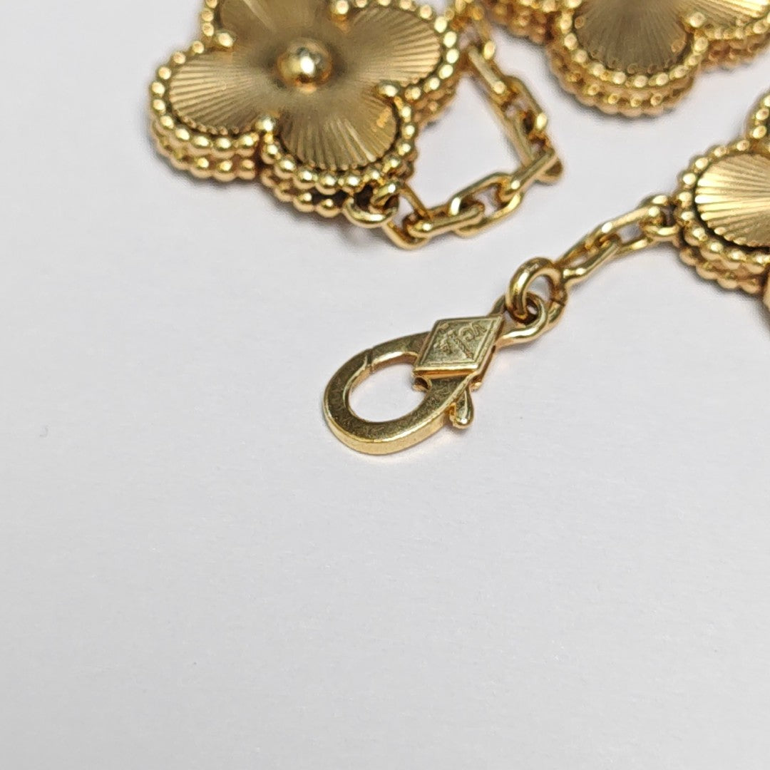 Vintage Alhambra 18k Gold Bracelet