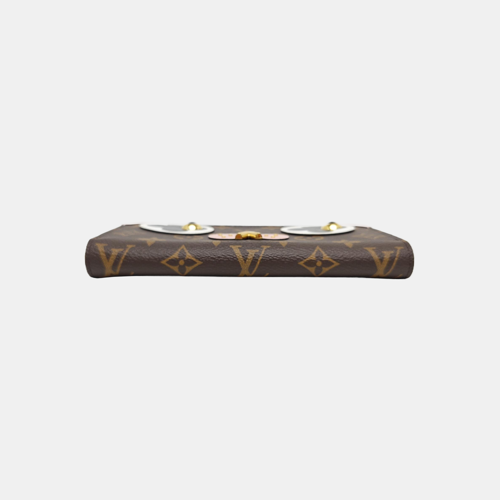ZIPPY Monogram Coated Canvas Brown Wallet