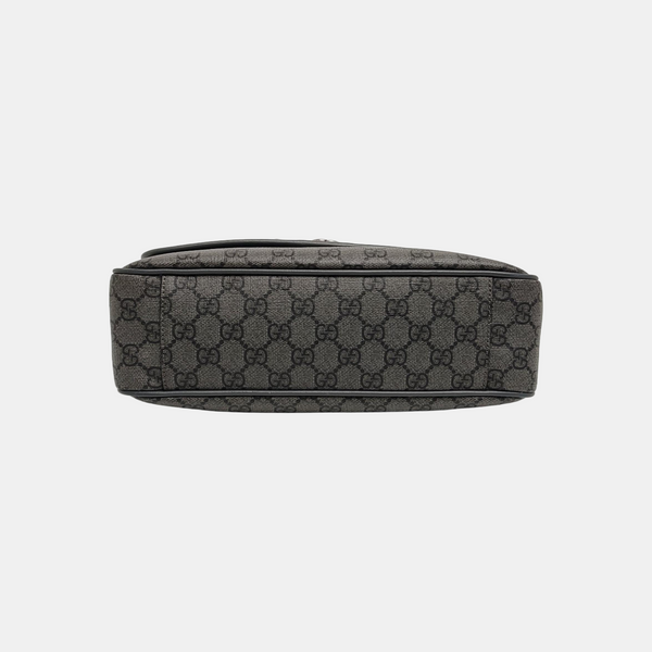 Ophidia Medium Monogram Coated Canvas Gray