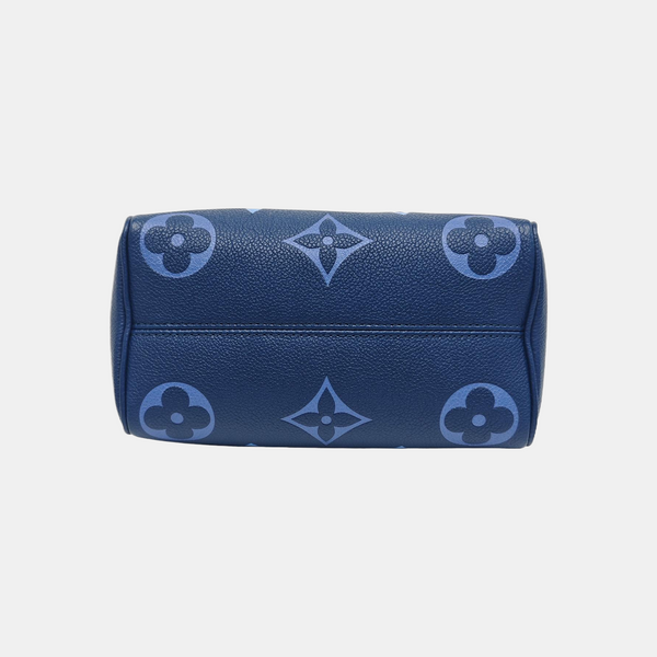 SPEEDY 20 Monogram Calfskin Blue