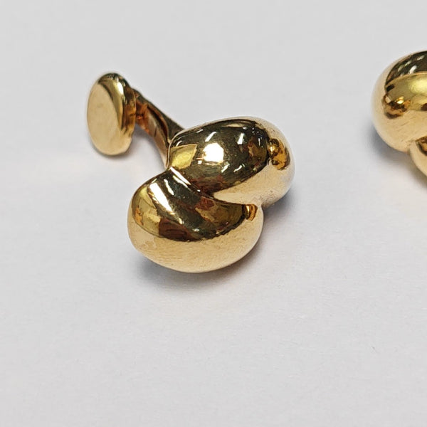 Metal Gold Clip On Earrings