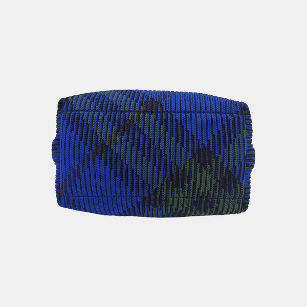 Fabric Top Handle Bag Blue