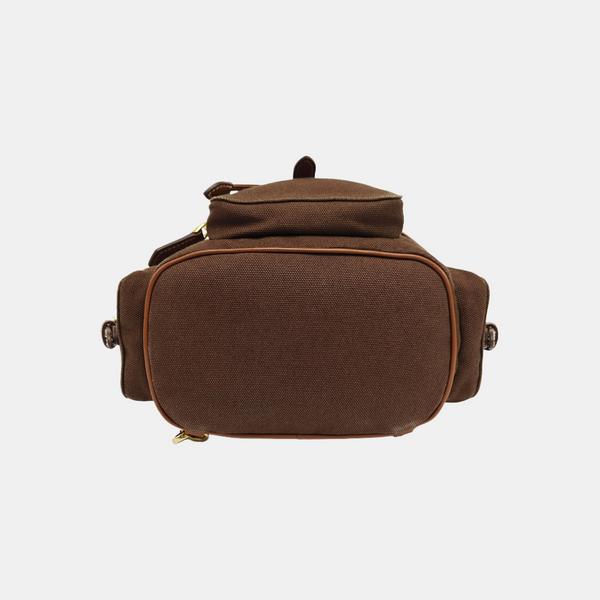 Fabric Backpack Brown