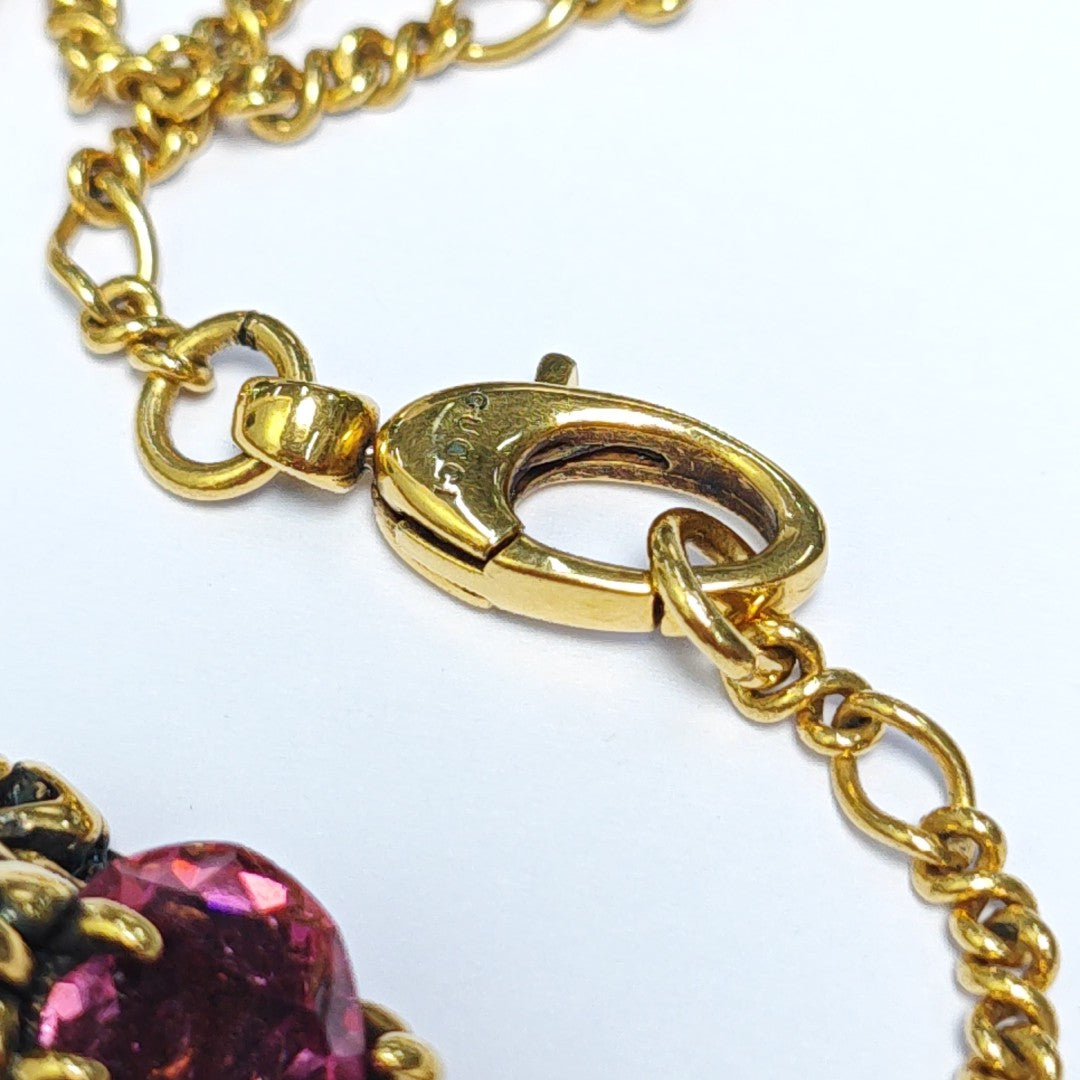 Lion Head Metal Gold Necklace