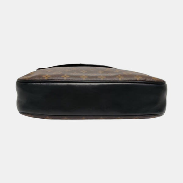 BASS Monogram Coated Canvas Brown
