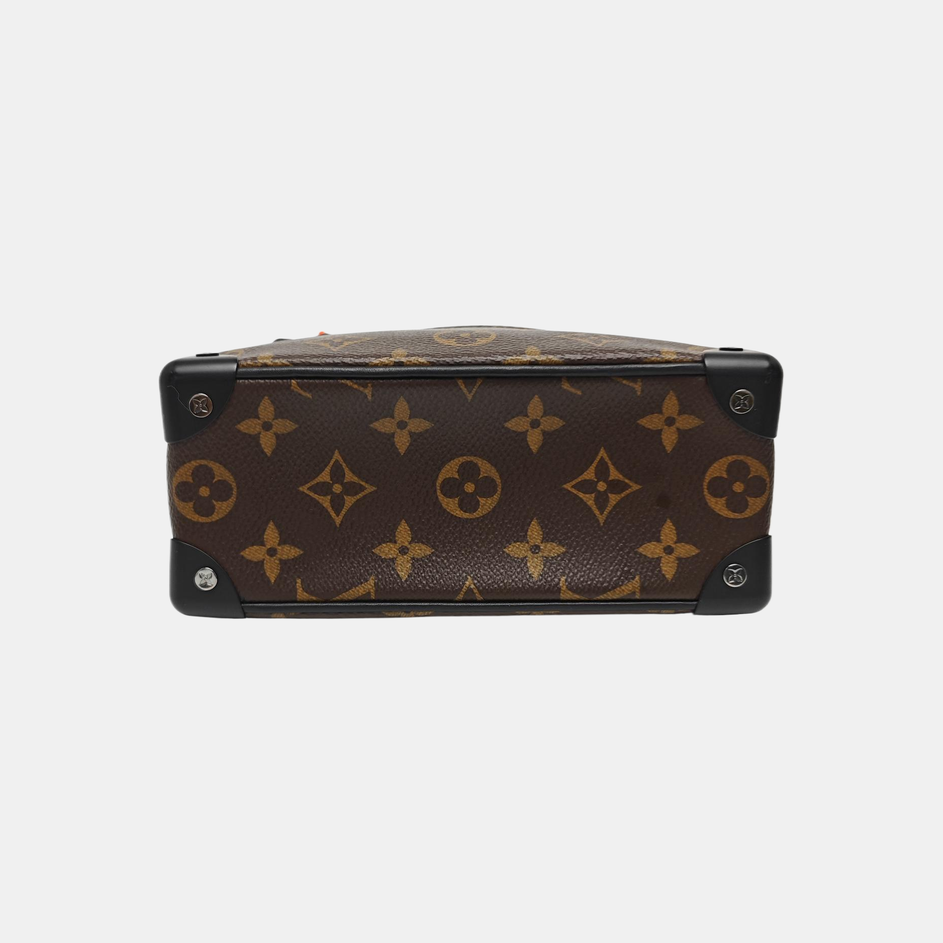 SOFT TRUNK Mini Monogram Coated Canvas Brown