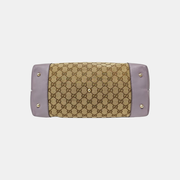 Monogram Canvas Tote Bag Brown